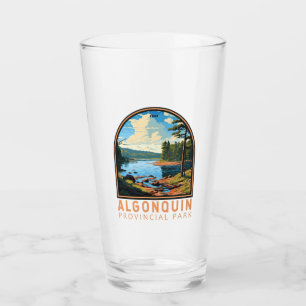 Algonquin Provincial Park Reizen Art Badge Glas