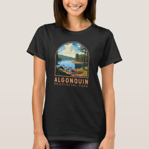 Algonquin Provincial Park Reizen Art Badge T-shirt