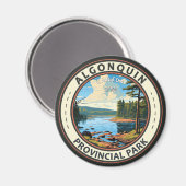 Algonquin Provincial Park Reizen Kunst Vintage Magneet (Voorkant / Achterkant)