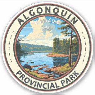 Algonquin Provincial Park Reizen Kunst Vintage Sticker