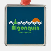 Algonquin Provincial Park Retro Metalen Ornament (Voorkant)