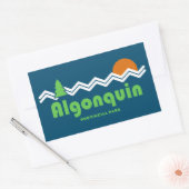 Algonquin Provincial Park Retro Rechthoekige Sticker (Envelop)