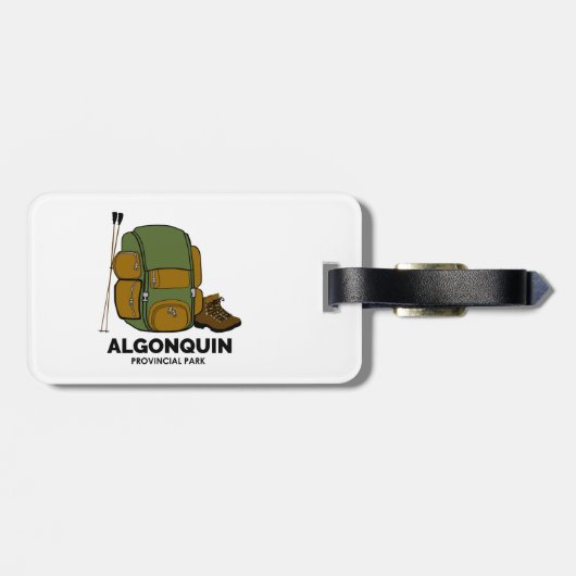 Algonquin Provincial Park rugzak Bagagelabel (Achterkant horizontaal)