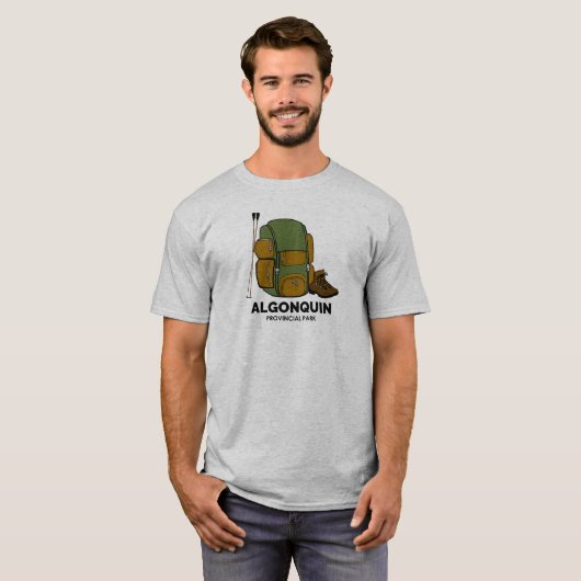 Algonquin Provincial Park rugzak T-shirt (Voorkant volledig)
