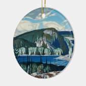 Algonquin Provincial Park Schilderij door AJ Casso Keramisch Ornament (Links)