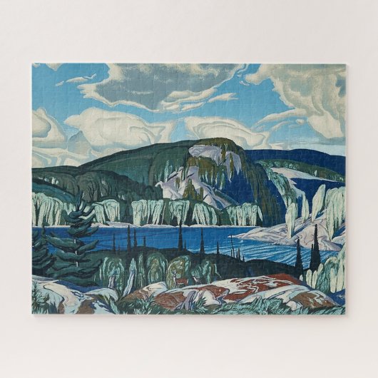 Algonquin Provincial Park Schilderij door AJ Casso Legpuzzel (Horizontaal)