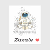 Algorand Yoga Astronaut- Algo Coin Sticker (Vel)