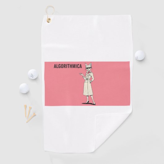 Algorithm Cat Spirit Girl – Golf Accessories Colle Golfhanddoek (Insitu)