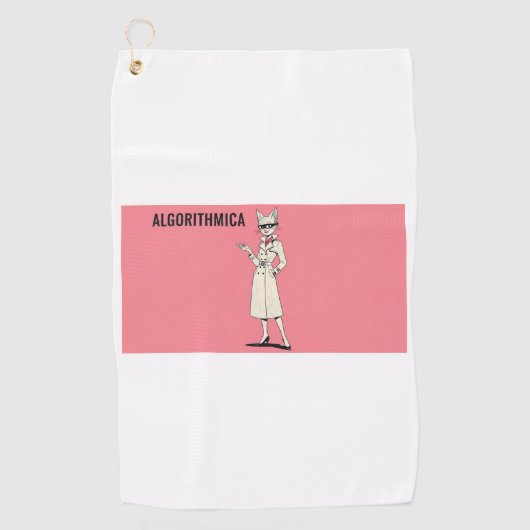 Algorithm Cat Spirit Girl – Golf Accessories Colle Golfhanddoek (Voorkant)
