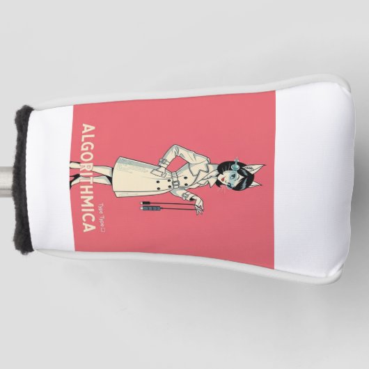 Algorithm Cat Spirit Girl – Golf Accessories Colle Golfheadcover (Voorkant)
