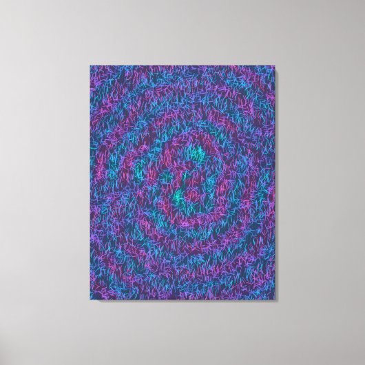 Algorithmic Mathematical Art Pattern  Canvas Afdruk (Voorkant)