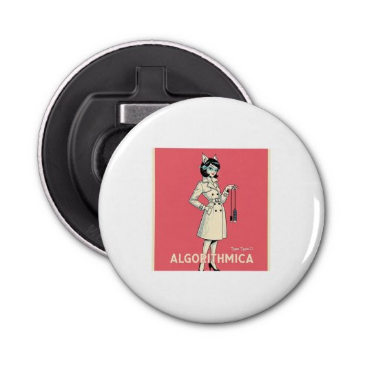 Algorithmica Art Collection Button Flesopener (Voorkant)