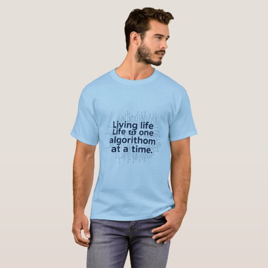 Algorithmische stijl t-shirt (Voorkant volledig)
