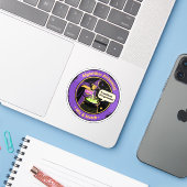 Algoritme Alchemist Genomische Data Alchemie Sticker (Laptop met iPhone)