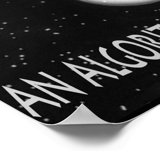 Algoritme als het Peeping Tom Cartoon Poster (Hoek)