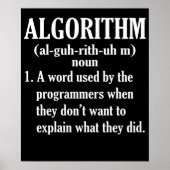 Algoritme Definition Computer Programming Poster (Voorkant)