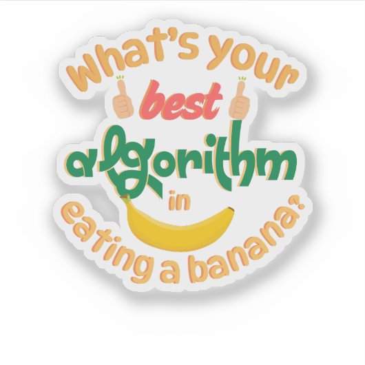 Algoritme in programmeersticker sticker (Voorkant)