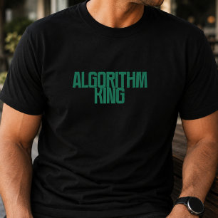 Algoritme Koning Data Science Machine Learning T-shirt