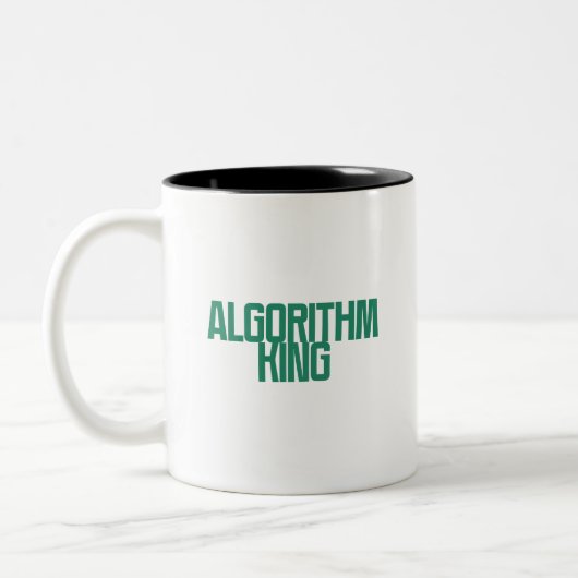 Algoritme Koning | Data Science Machine Learning Tweekleurige Koffiemok (Links)
