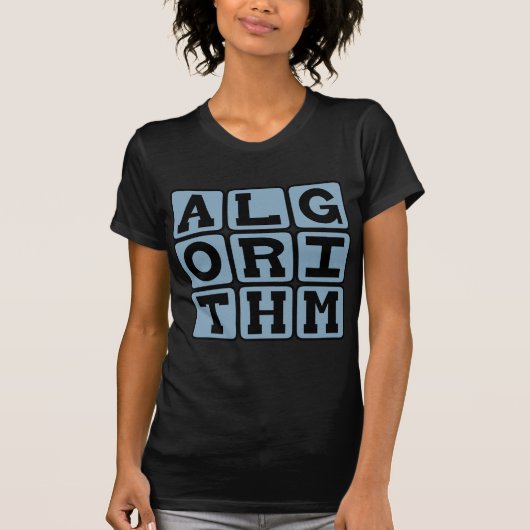 Algoritme, procedure voor berekeningen t-shirt (Voorkant)