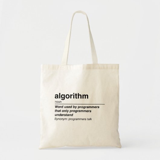 Algoritme Tote Bag (Voorkant)