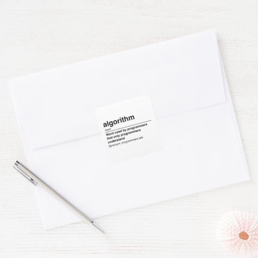 Algoritme Vierkante Sticker (Envelop)