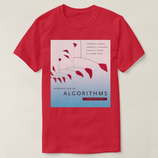 Algoritmen CLRS T-shirt (Design voorkant)