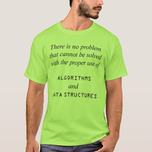 Algoritmen+Gegevensstructuren T-shirt (Voorkant)