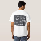 Algoritmen Instructies Oplossingen Problemen Oplos T-shirt (Achterkant volledig)
