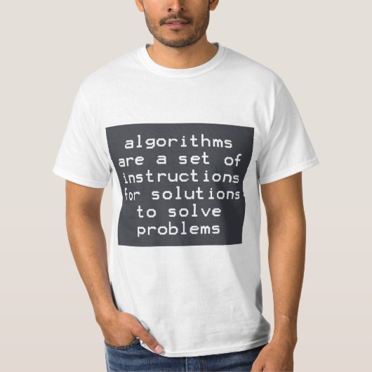 Algoritmen Instructies Oplossingen Problemen Oplos T-shirt (Voorkant)
