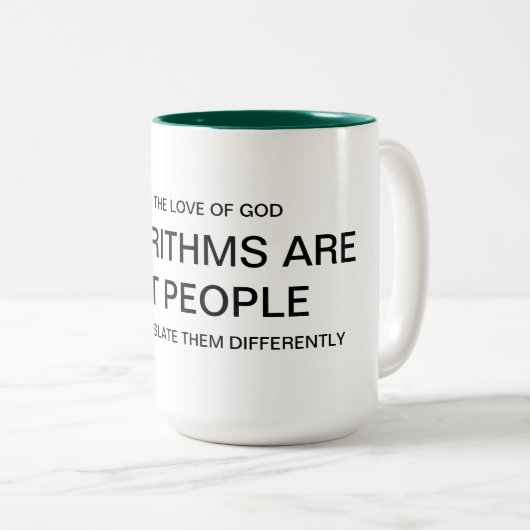 ALGORITMEN ZIJN GEEN MENSEN MOK (Voorkant rechts)