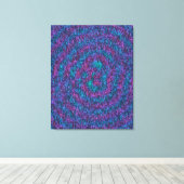 Algoritmische Wiskundige Kunst Patroon Canvas Afdruk (Insitu (Houten vloer))