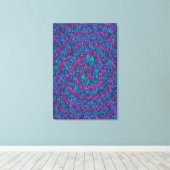 Algoritmische Wiskundige Kunst Patroon Canvas Afdruk (Insitu (Houten vloer))