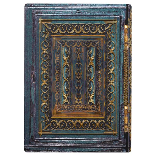 Algortex Elkin Old Book Style Cool Monogram Klembord (Achterkant)