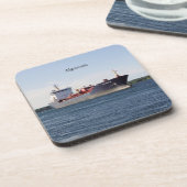 Algoscotia set van 6 plastic onderzetters (Linkerzijde)