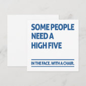 Algunas personas necesitan cinco feestdagenkaart (Voorkant / Achterkant)