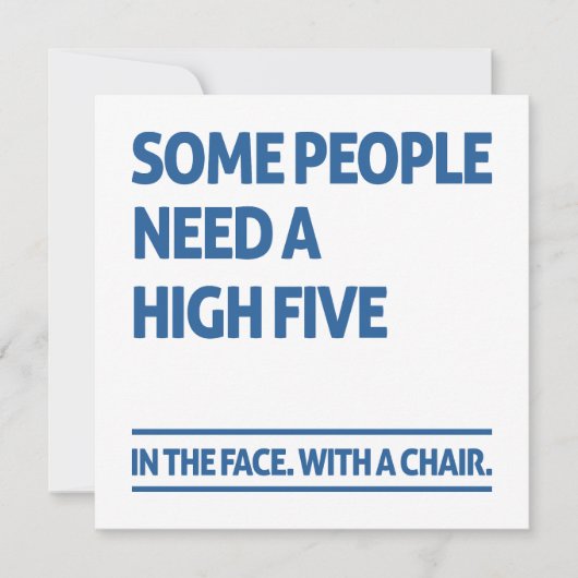 Algunas personas necesitan cinco feestdagenkaart (Voorkant)