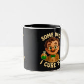  "Algunos días soy el problema...otros la solución Tweekleurige Koffiemok (Voorkant rechts)