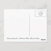 Alhambra-2 Briefkaart (Achterkant)
