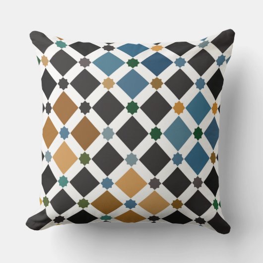 Alhambra Baby Pillow – Soft Geometric Square Patte Kussen (Voorkant)