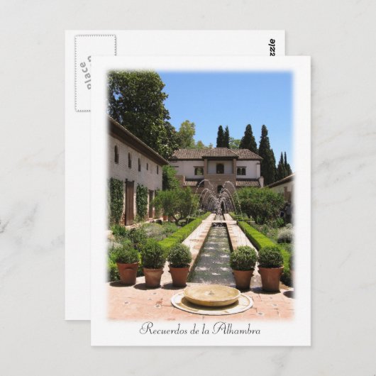 Alhambra Briefkaart (Voorkant / Achterkant)