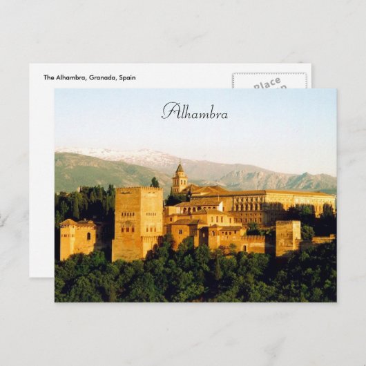alhambra briefkaart (Voorkant / Achterkant)