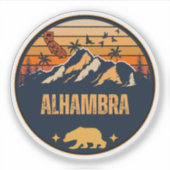 Alhambra, Californië Sticker (Voorkant)