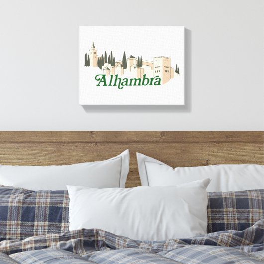 Alhambra Canvas Afdruk (Insitu (Slaapkamer))