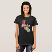 Alhambra City Retro  Hometown California T-shirt (Voorkant volledig)