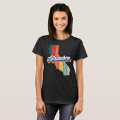 Alhambra City Retro  Hometown California T-shirt (Voorkant volledig)