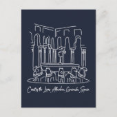 Alhambra Court of the Lions 1 Briefkaart (Voorkant)