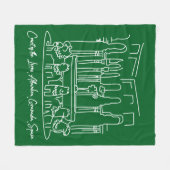 Alhambra Court of the Lions 1 Fleece Deken (Voorkant (Horizontaal))