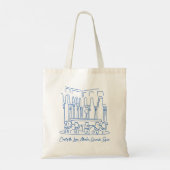 Alhambra Court of the Lions 1 Tote Bag (Achterkant)
