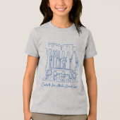Alhambra Court of the Lions 1 Tri-Blend Shirt (Voorkant)